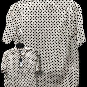 Black and White Checkered Short Sleeve Shirt